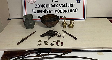 Zonguldak'ta tarihi eser kaçakçılığı operasyonu