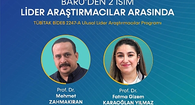 BARÜ'den 2 akademisyen