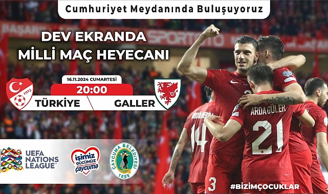 Çaycuma'da milli maç heyecanı yaşanacak