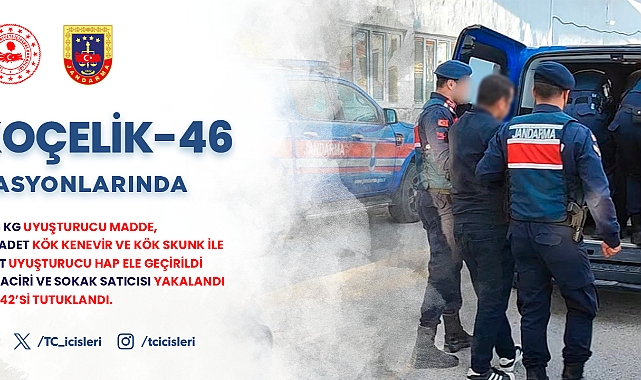 NARKOÇELİK-46 Operasyonlarında 2 Ton 3 Kg Uyuşturucu Ele Geçirildi