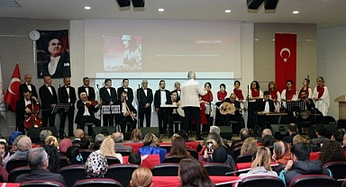 Talas'ta Atatürk'e Adanan Ezgiler Yankılandı