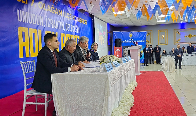 Tarım ve Orman Bakanı İbrahim Yumaklı, AK Parti'nin Karadeniz Ereğli kongresinde konuştu