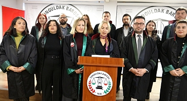 Zonguldak Barosu kadına şiddetle mücadele gününde açıklama yaptı