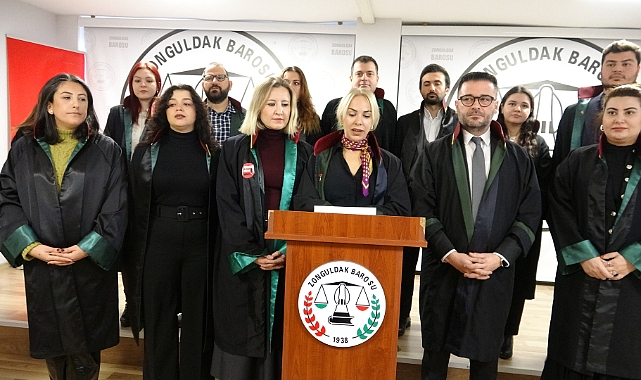 Zonguldak Barosu kadına şiddetle mücadele gününde açıklama yaptı