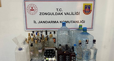 Zonguldak'ta sahte içki operasyonu