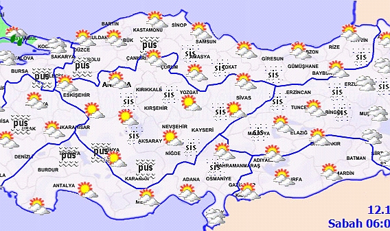 Zonguldak ve Batı Karadeniz'de Günlük Hava Durumu Tahmini