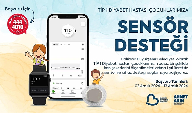 Diyabetli Çocuklara Ücretsiz Cihaz Desteği Sağlanacak