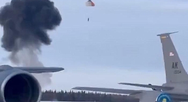 Alaska'da F-35 uçağı düştü: Pilot koltuktan fırladı!