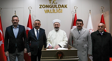 Diyanet İşleri Başkanı Ali Erbaş’tan Zonguldak Valiliği’ne Ziyaret