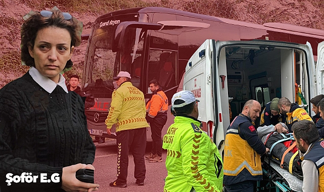 Gökgöl Tüneli'nde korku dolu anlar! Kale Turizme ait otobüs tünel duvarlarına çarparak durabildi