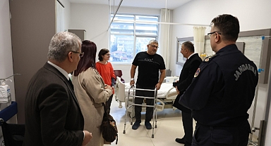 Vali Hacıbektaşoğlu’ndan Albay Atakan Çelik’e Geçmiş Olsun Ziyareti