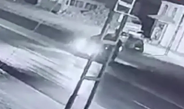15 yaşındaki gencin öldüğü kaza güvenlik kamerasında!
