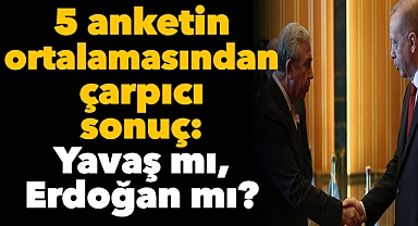 5 anketin ortalamasından çarpıcı sonuç: Yavaş mı, Erdoğan mı?