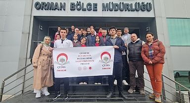ÇEDES öğrenci gruplarından Orman Bölge Müdürlüğü'ne ziyaret