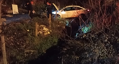 Karadeniz Ereğli’de Feci Kaza: Otomobil Dereye Uçtu