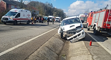 Örmeci Mevkiinde Trafik Kazası: 3 Yaralı