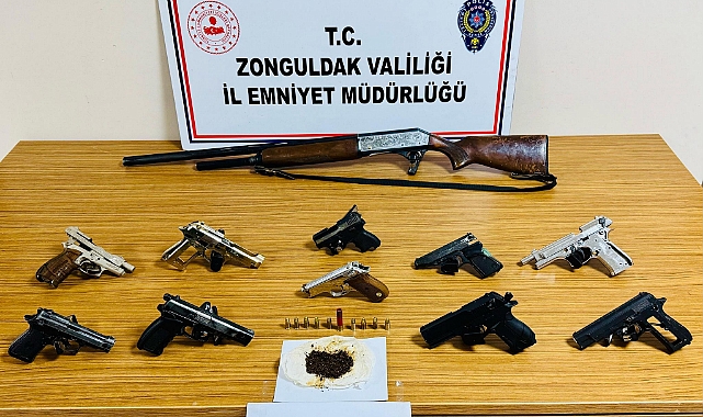 Zonguldak’ta Kaçak Silah Operasyonu