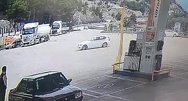 Akaryakıt istasyonunda attığı drift pahalıya patladı