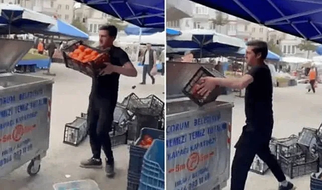 Domatesi çöpe döken pazarcıya 17,2 milyon para cezası