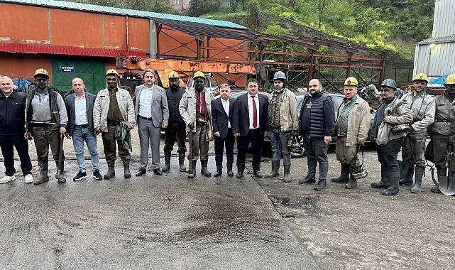 GMİS yönetimi madenciyle bayramlaştı