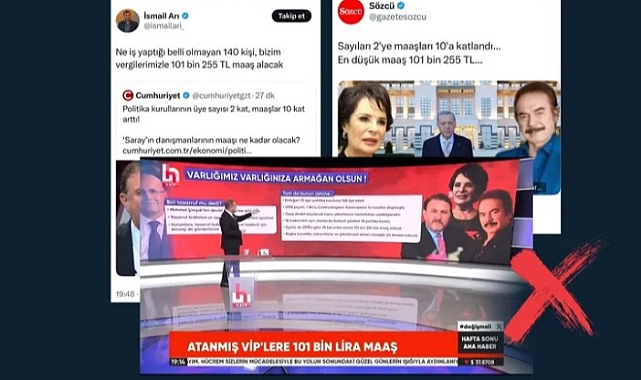 Politika Kurulları’nın maaşlarıyla ilgili İletişim Başkanlığı’ndan yalanlama