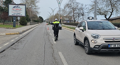 Zonguldak’ta dron destekli kırmızı ışık denetimi
