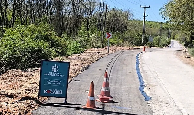 Kocaeli Gebze köylerinde hummalı yol çalışması sürüyor