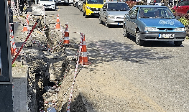 Soğuksu'daki alt yapı çalışması tehlikeye davetiye çıkartıyor