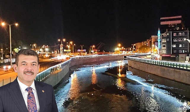 Zonguldak Deresi Gece Aydınlatması Tamamlandı
