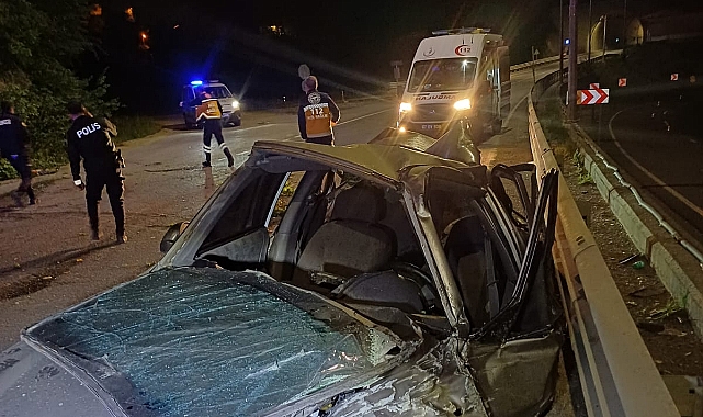 Zonguldak'taki trafik kazasında 24 yaşındaki genç hayatını kaybetti