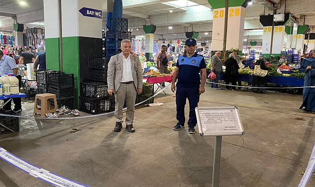 İzmit'te kötü muameleli pazarcıya 'tezgâh men' cezası!