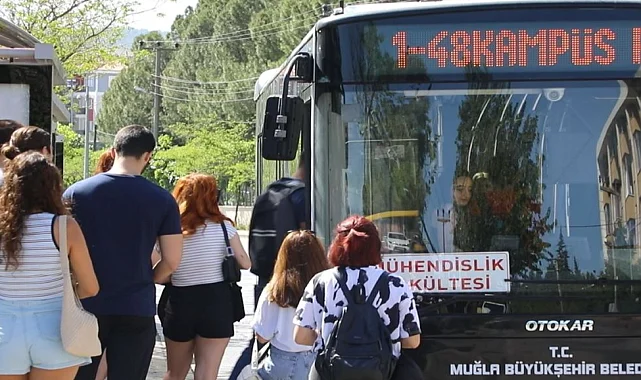 Muğla Büyükşehir Belediyesi’nden öğrencilere ulaşım desteği