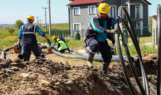 Sakarya Kaynarca’nın 11 kilometrelik yeni içme suyu hattı tamamlandı