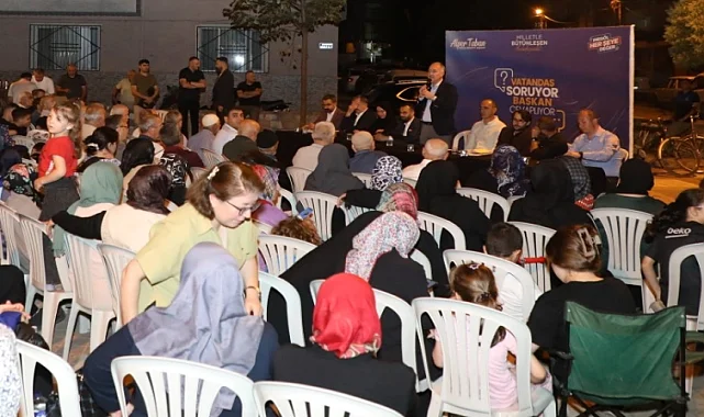 Bursa İnegöl'de Başkan Taban Kemalpaşa sakinlerini dinledi