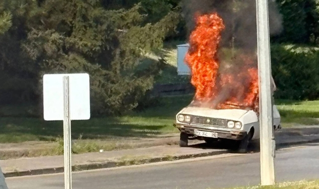 TBMM önünde aracını yakan şahıs tutuklandı