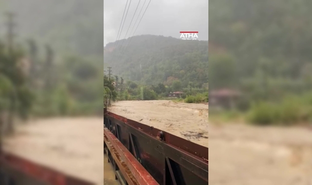 Ilıksu deresinin debisi yükseldi