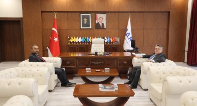 Zonguldak Bülent Ecevit Üniversitesi Rektörü Özölçer, Rektör Akkaya'yı ziyaret etti