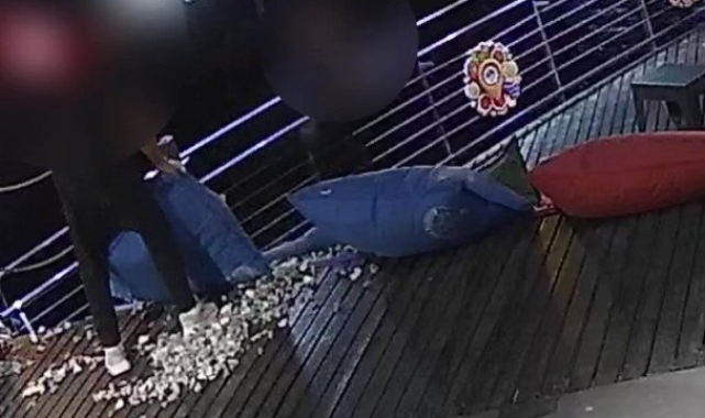 Zonguldak'ta belediye kafesine saldırı: O anlar kamerada