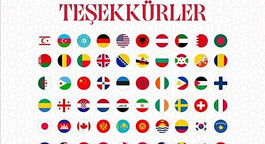 Cumhuriyet'in 102. yaşını tebrik eden ülkelere Cumhurbaşkanı Erdoğan'dan teşekkür