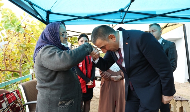 Vali Hacıbektaşoğlu'ndan Kıbrıs gazisi Celal Dibek'in ailesine taziye