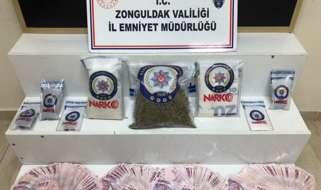 Zonguldak'ta narkotik operasyonu: 3 şüpheli yakalandı, 2'si tutuklandı