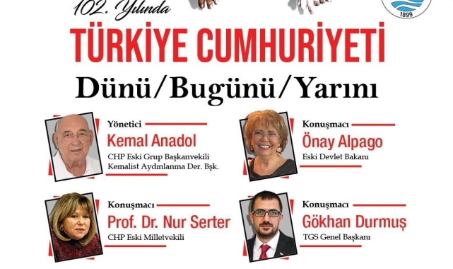 Zonguldak'ta "Türkiye Cumhuriyeti: Dünü/Bugünü/Yarını" söyleşisi 29 Ekim'de