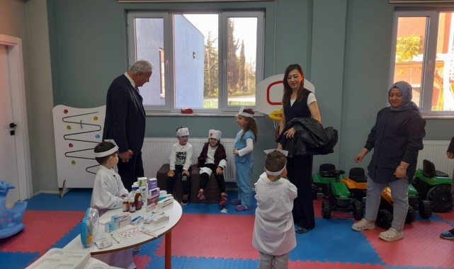 Büyük açılış öncesi Harun Akgül, Öget Şen Kızılay Anaokulunu ziyaret etti