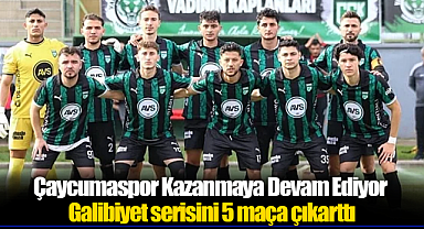 Çaycumaspor Kazanmaya Devam Ediyor