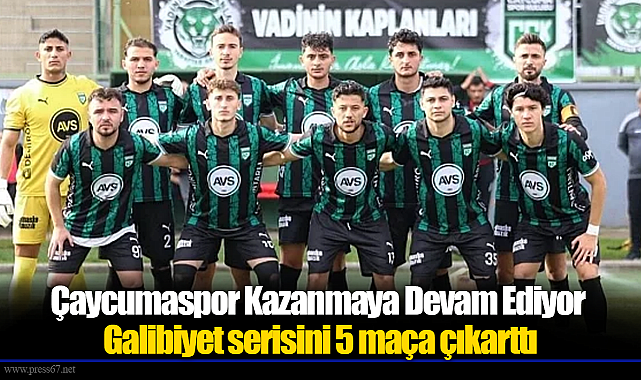 Çaycumaspor Kazanmaya Devam Ediyor