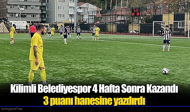 Kilimli Belediyespor 4 Hafta Sonra Kazandı