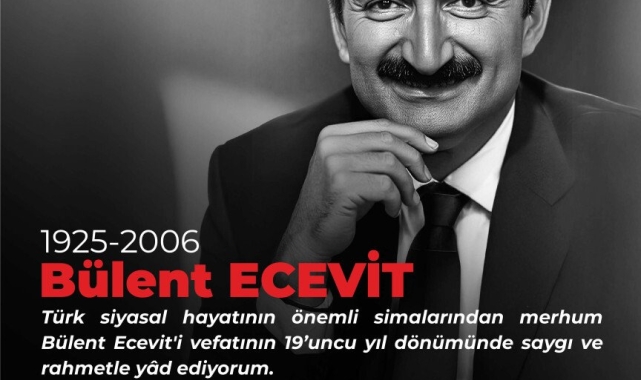 Rektör Özölçer'den, Türkiye Cumhuriyeti Başbakanlarından Bülent Ecevit'in Vefatının 19. Yıl Dönümü Mesajı
