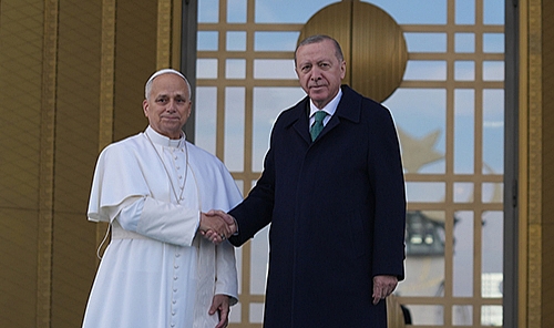 Vatikan Devlet Başkanı Papa 14. Leo Cumhurbaşkanlığı Külliyesinde