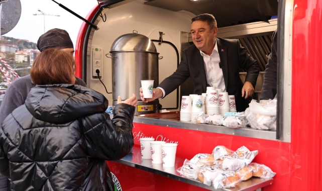 Zonguldak Belediyesi'nden sıcak çorba ikramı başladı