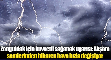 Zonguldak için kuvvetli sağanak uyarısı: Akşam saatlerinden itibaren hava hızla değişiyor